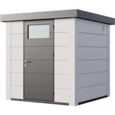 Abri en acier galvanisé blanc 4,3m² Eleganto 2121 Telluria Ma boutique